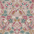 York Birdy Pink Nuthatch Floral Wallpaper