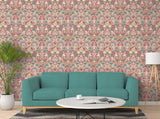 York Birdy Pink Nuthatch Floral Wallpaper