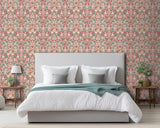 York Birdy Pink Nuthatch Floral Wallpaper