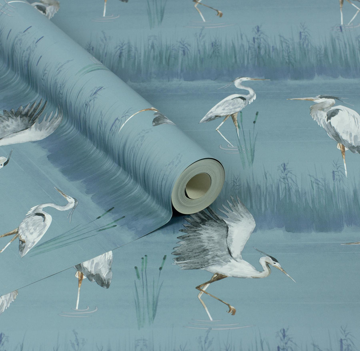York Gerald Blue Heron River Wallpaper