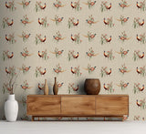 York Eustace Neutral Pheasant Meadow Wallpaper