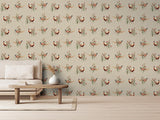 York Eustace Neutral Pheasant Meadow Wallpaper