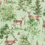 York Cletis Neutral Deer Forest Wallpaper