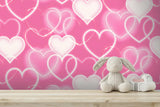 York Effie Pink Neon Heart Wallpaper