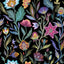 York Mallory Black Vivid Floral Wallpaper