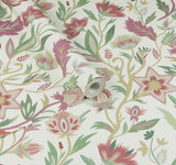 York Mallory Pink Vivid Floral Wallpaper