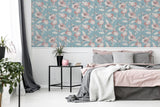 York Lillian Pink Floral Wallpaper