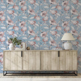 York Lillian Pink Floral Wallpaper