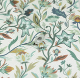 York Mallory Blue Vivid Floral Wallpaper