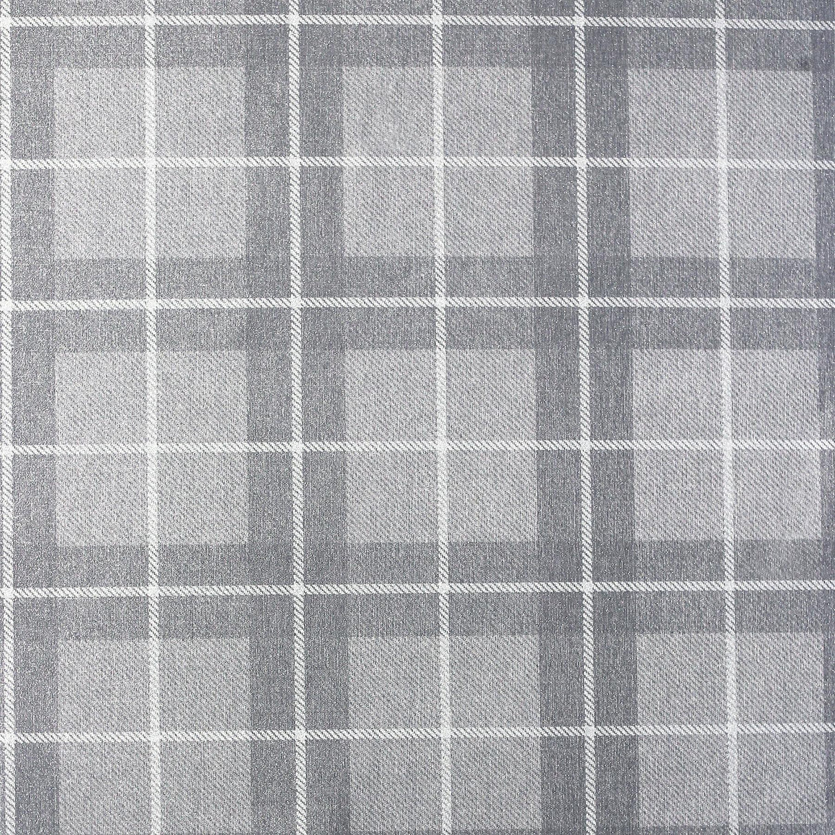 York Hudson Grey Checkered Plaid Wallpaper
