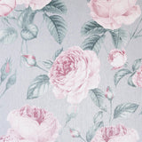 York Rosaline Light Grey Floral Wallpaper