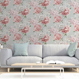 York Sophie Mint Floral Wallpaper