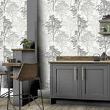 York Edwin Grey Wildwood Wallpaper