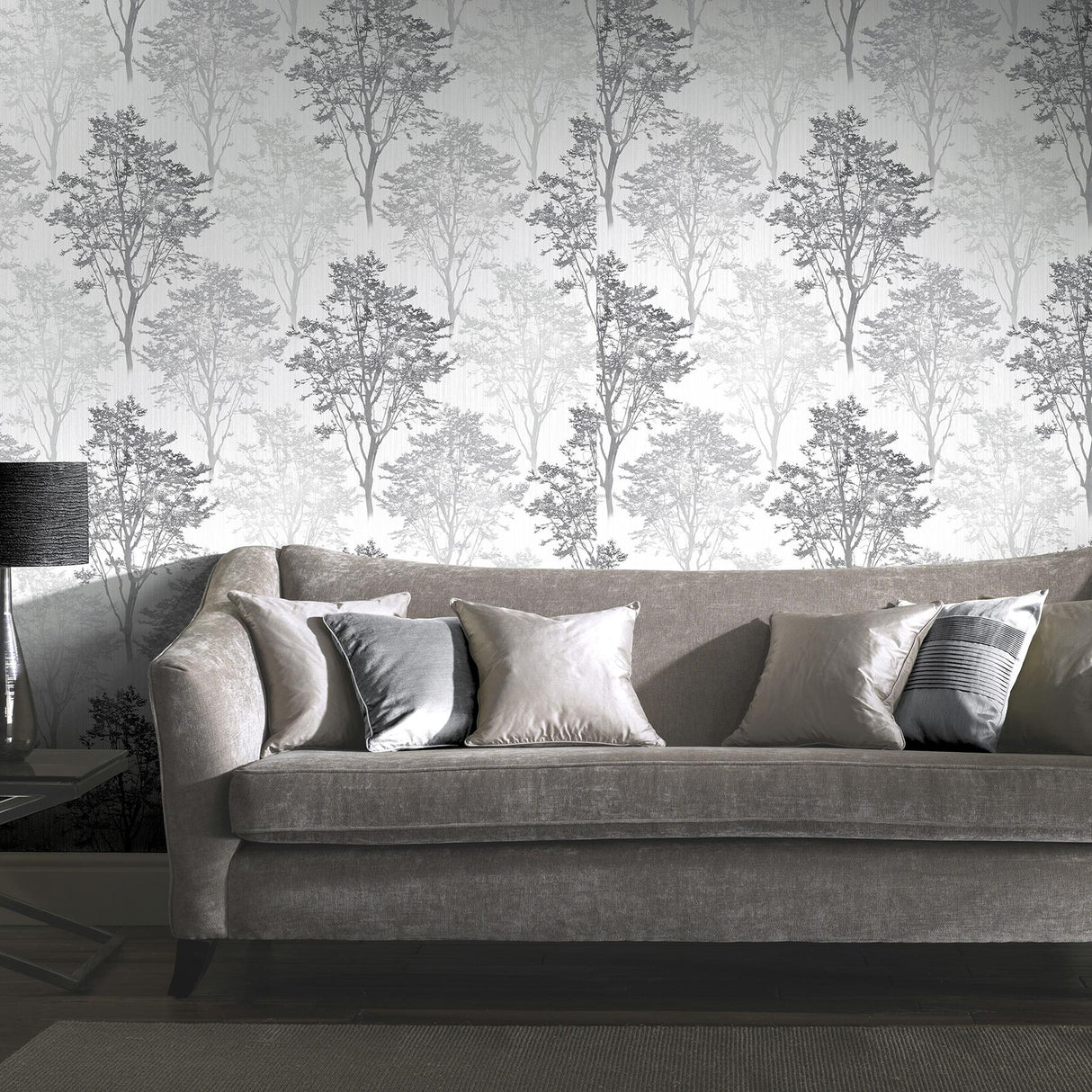 York Edwin Grey Wildwood Wallpaper