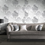 York Edwin Grey Wildwood Wallpaper