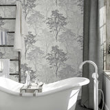 York Edwin Grey Wildwood Wallpaper