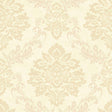 York Harriet Khaki Damask Wallpaper