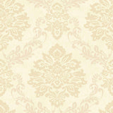 York Harriet Khaki Damask Wallpaper