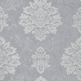 York Harriet Silver Damask Wallpaper