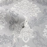 York Harriet Silver Damask Wallpaper