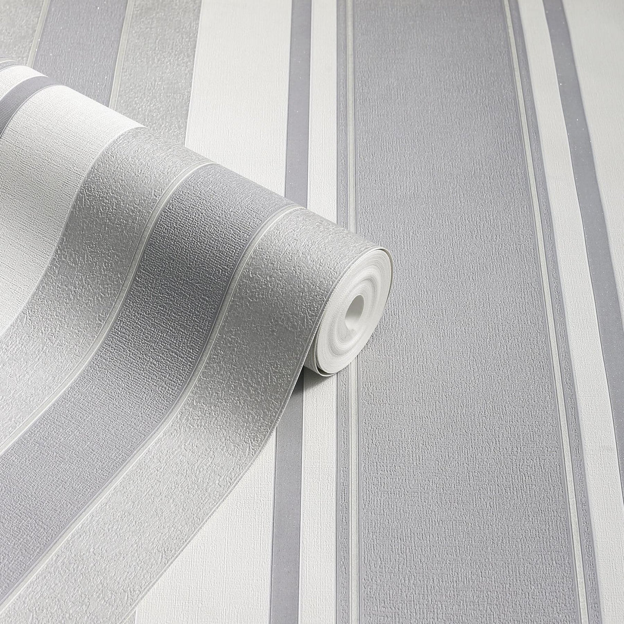 York Palazzo Silver Stripe Wallpaper