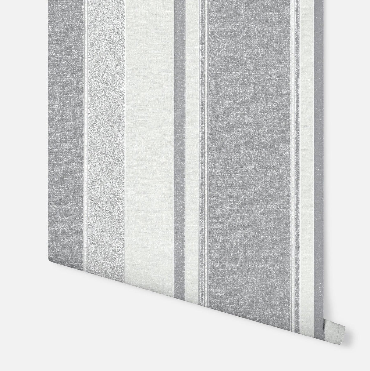 York Palazzo Silver Stripe Wallpaper