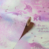 York Xena Pink Galaxy Unicorn Wallpaper