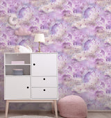 York Xena Pink Galaxy Unicorn Wallpaper