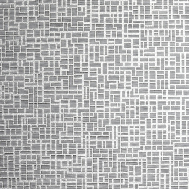 York Satoni Silver Geometric Wallpaper