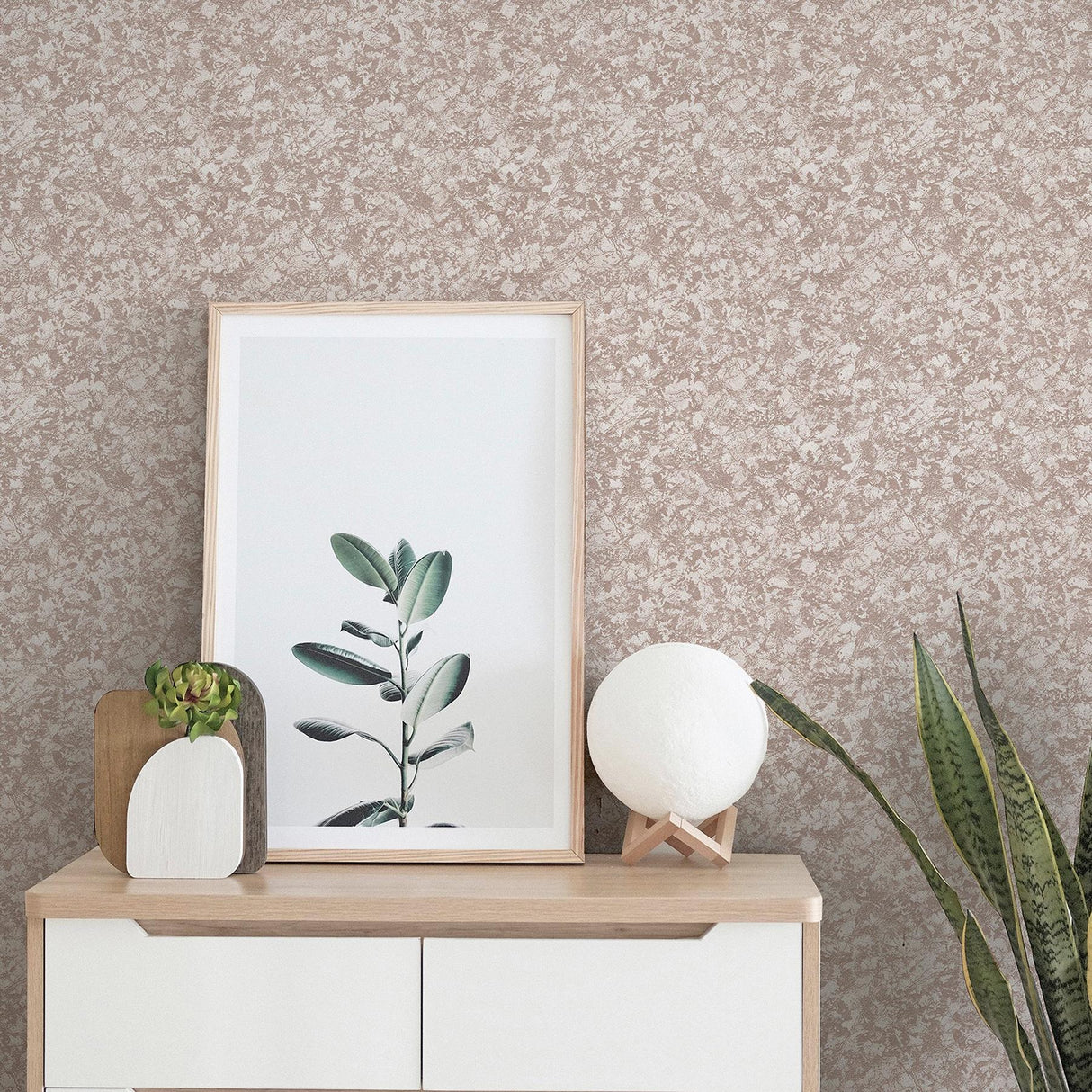 York Lois Rose Gold Texture Wallpaper