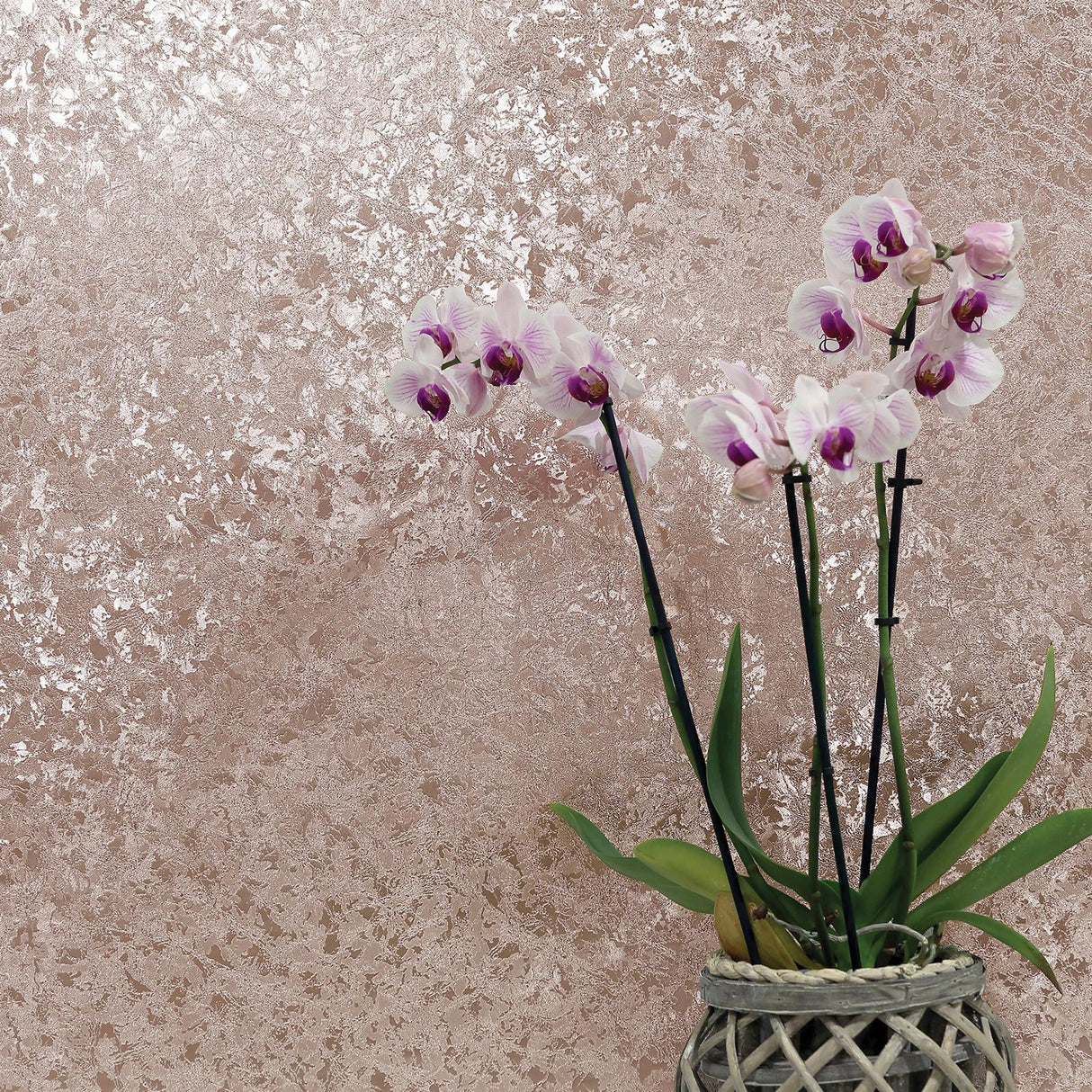 York Lois Rose Gold Texture Wallpaper