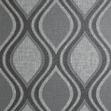 York Ignatius Charcoal Ogee Wallpaper