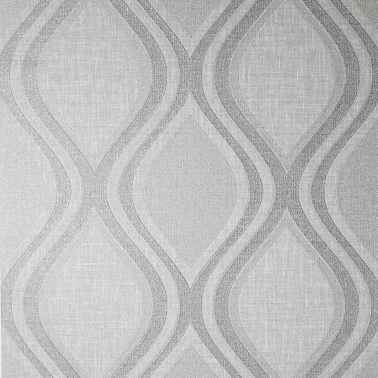 York Ignatius Grey Ogee Wallpaper