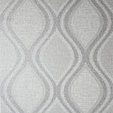 York Ignatius Grey Ogee Wallpaper