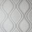 York Ignatius Grey Ogee Wallpaper