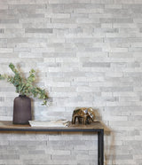 York Mortimer Grey Brick Wallpaper