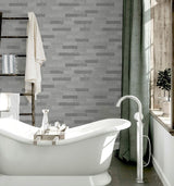York Mortimer Grey Brick Wallpaper