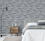 York Mortimer Grey Brick Wallpaper