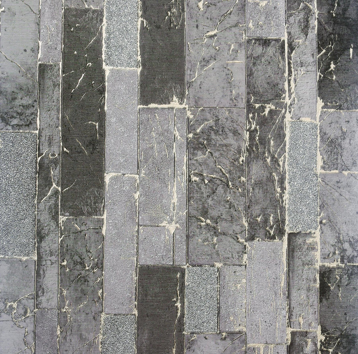 York Kintsugi Black Geometric Wallpaper