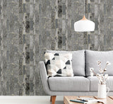 York Kintsugi Black Geometric Wallpaper