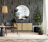 York Kintsugi Black Geometric Wallpaper