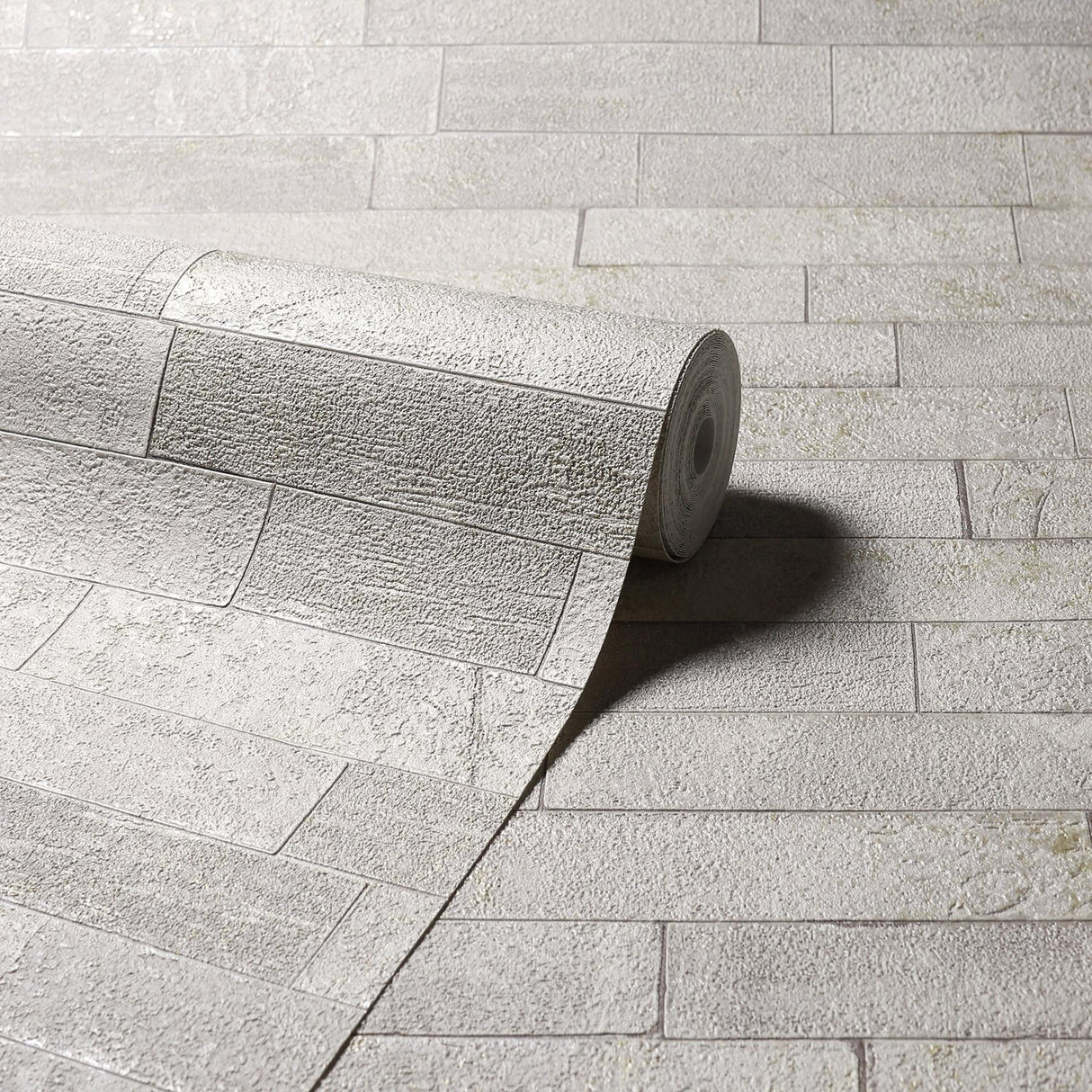 York Mortimer Taupe Brick Wallpaper