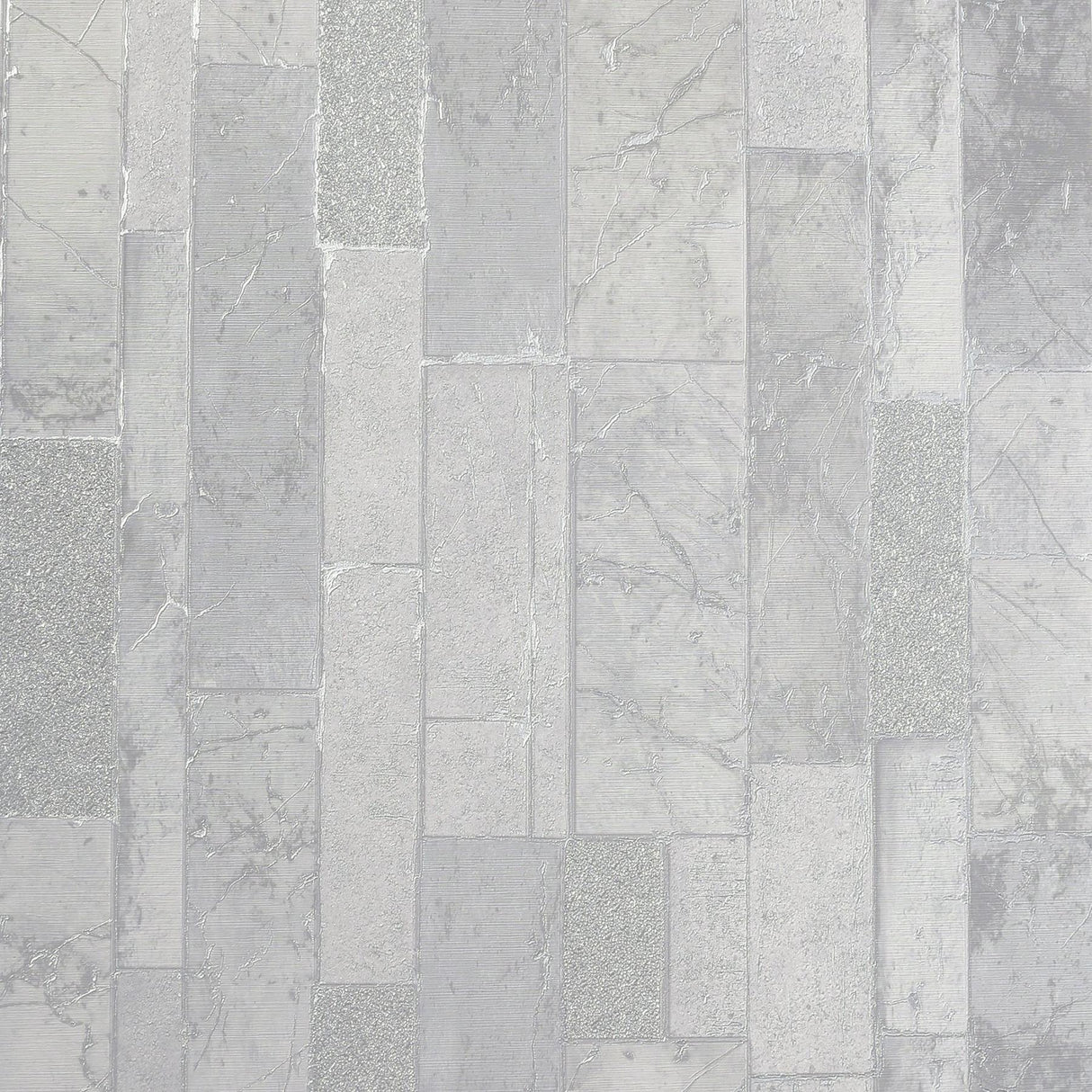 York Kintsugi Silver Geometric Wallpaper