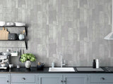 York Kintsugi Silver Geometric Wallpaper