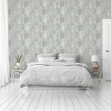 York Kintsugi Silver Geometric Wallpaper