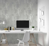 York Kintsugi Silver Geometric Wallpaper