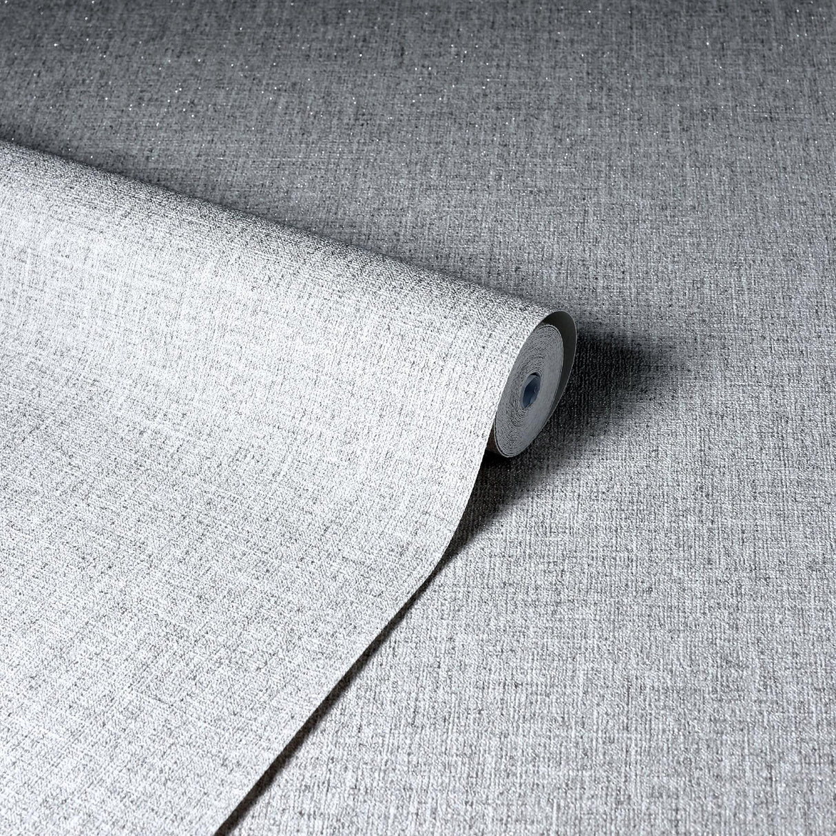 York Elfrida Grey Linen Wallpaper
