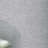 York Elfrida Grey Linen Wallpaper