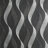 York Wilhelmina Black Ribbon Wallpaper