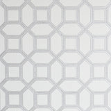 York Marjorie Silver Trellis Wallpaper